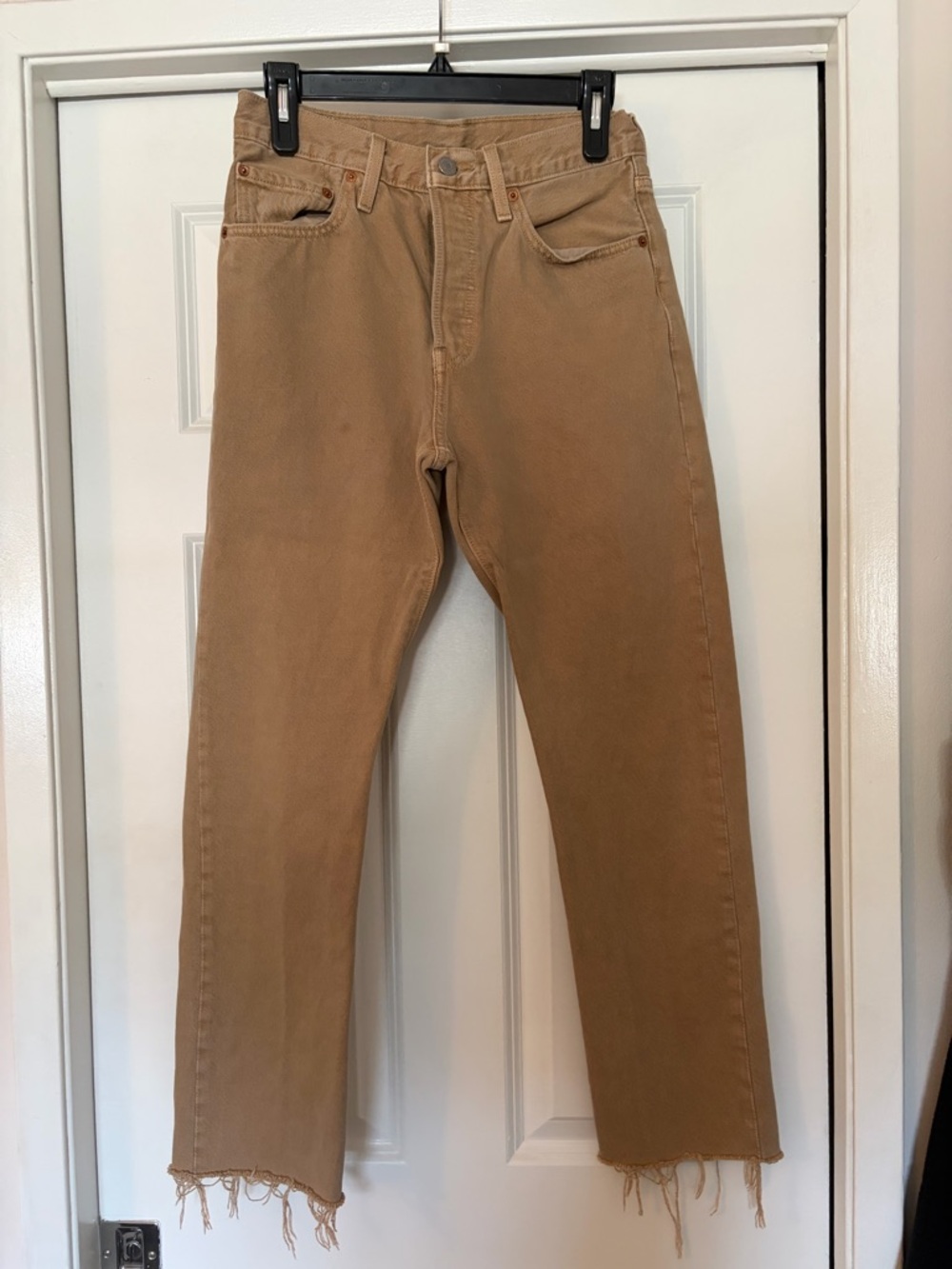 Levi's 501 button fly tan Jeans
